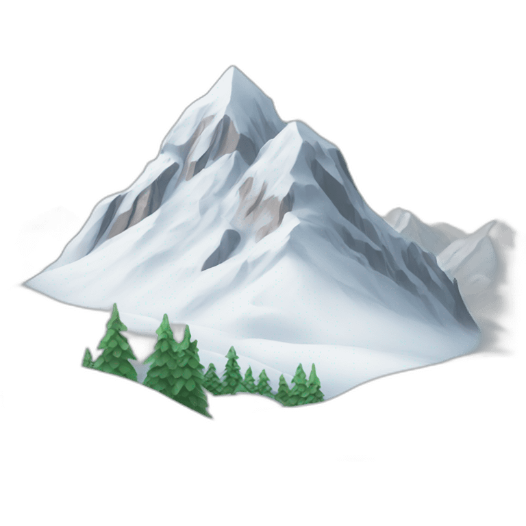 snowy mountain landscape emoji