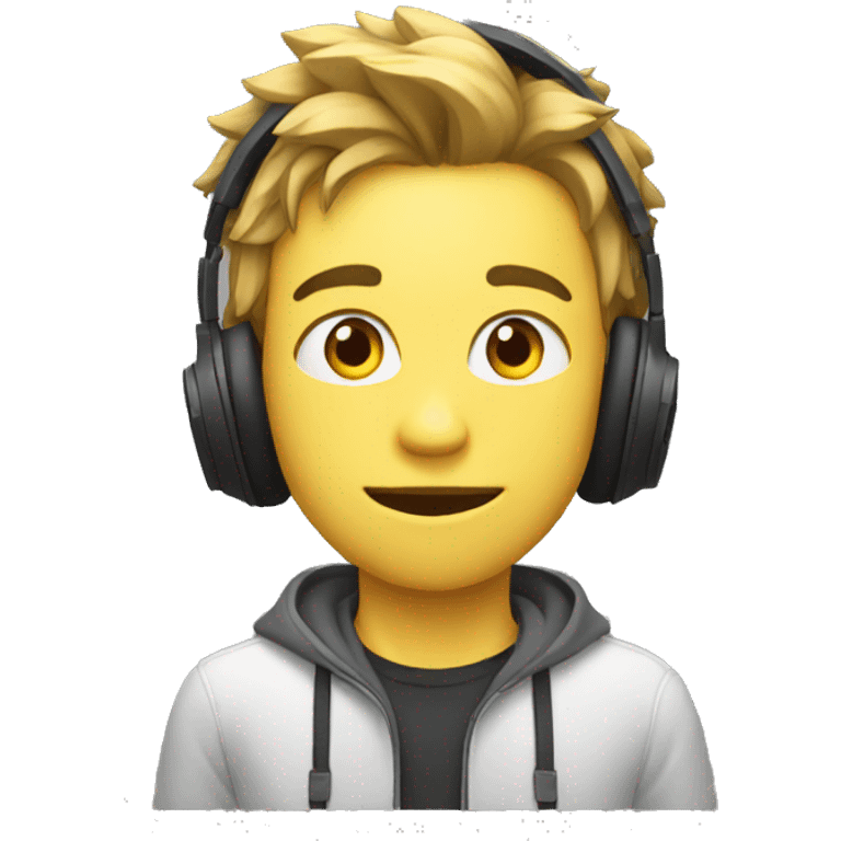 gamer infront of a screen emoji