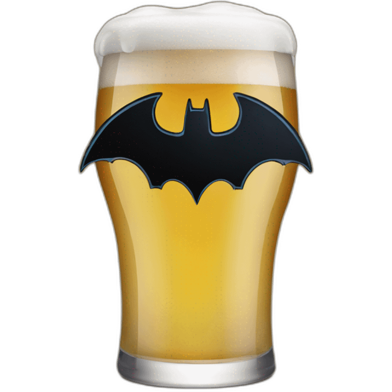 Batman drink beer emoji