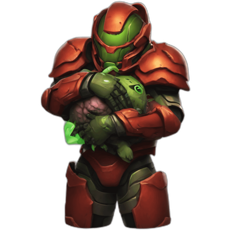 doom slayer hugging demons from hdoom emoji