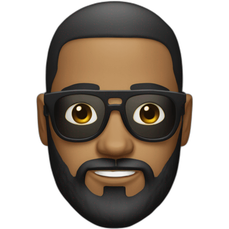 dj wbald man with black beard emoji