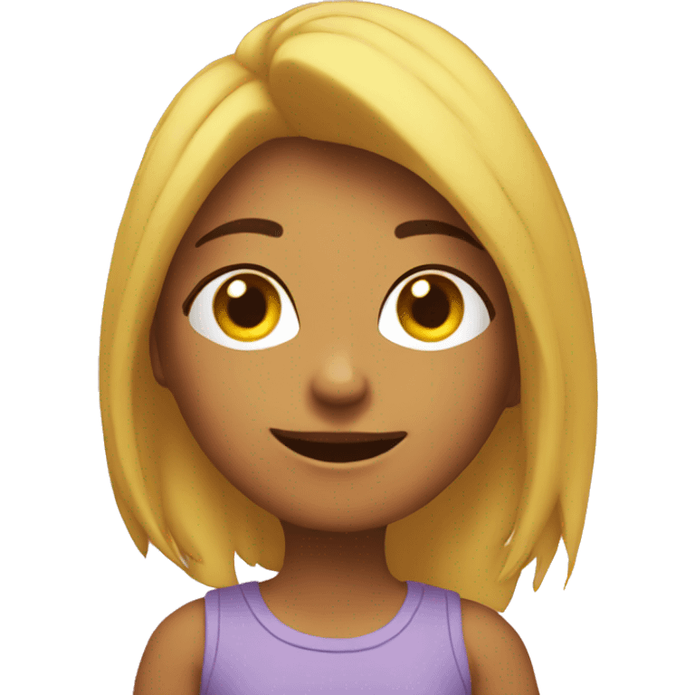 chica editando vídeos emoji