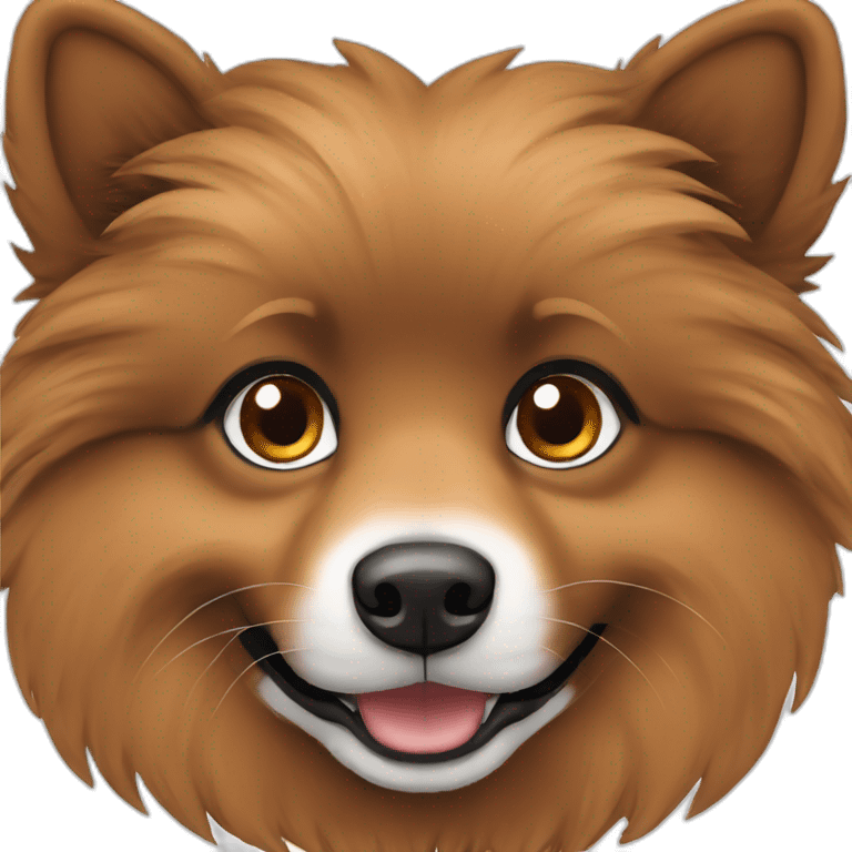 Spitz-brown dark color  emoji