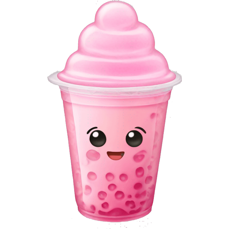 Light pink bubble tea emoji