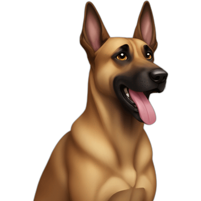 malinois dog fart ass emoji