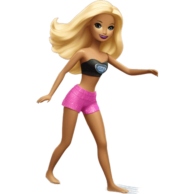 Barbie haciendo surf emoji