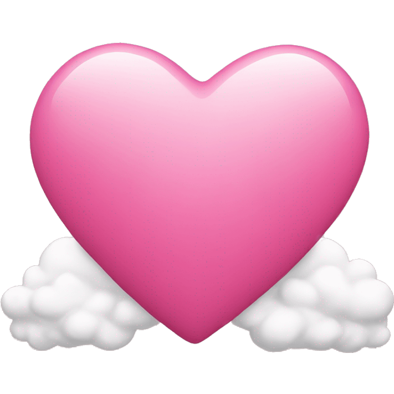 pink heart with clouds emoji