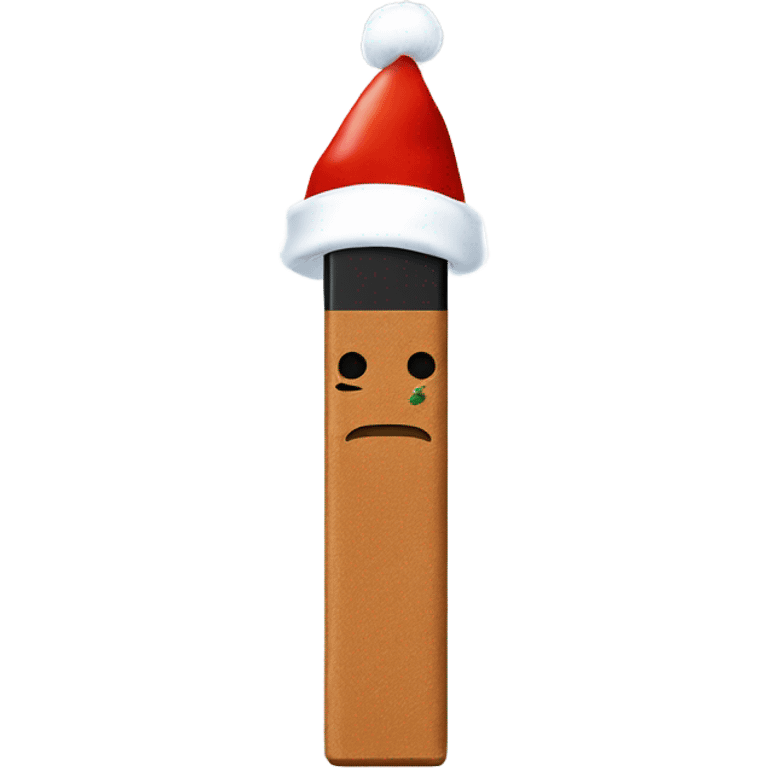 a juul with a christmas hat emoji