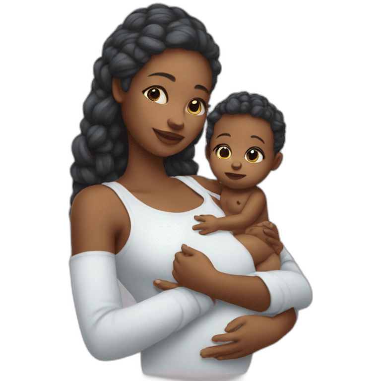 taking care of the baby white skin emoji