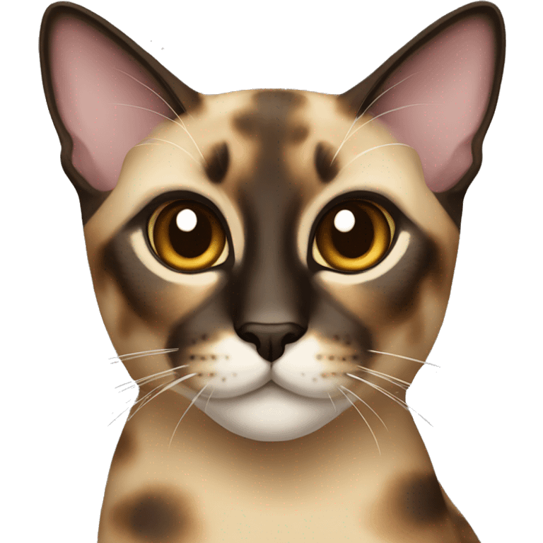 tortoiseshell siamese cat  emoji