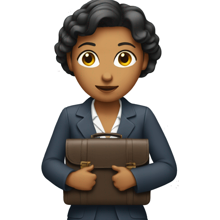 woman holding briefcase emoji