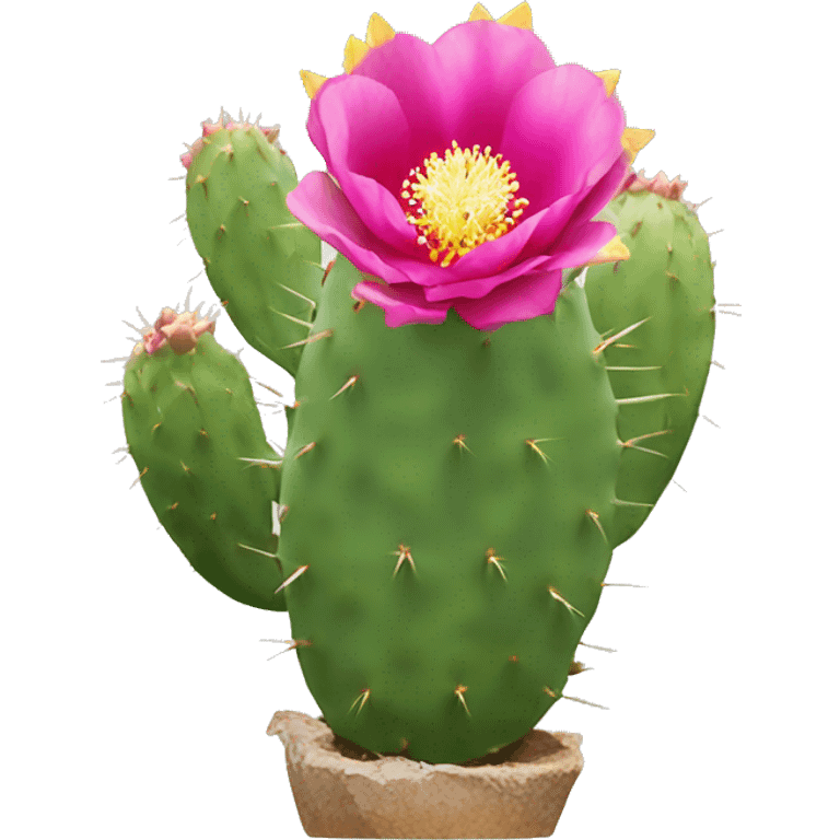 Prickly pear flower emoji