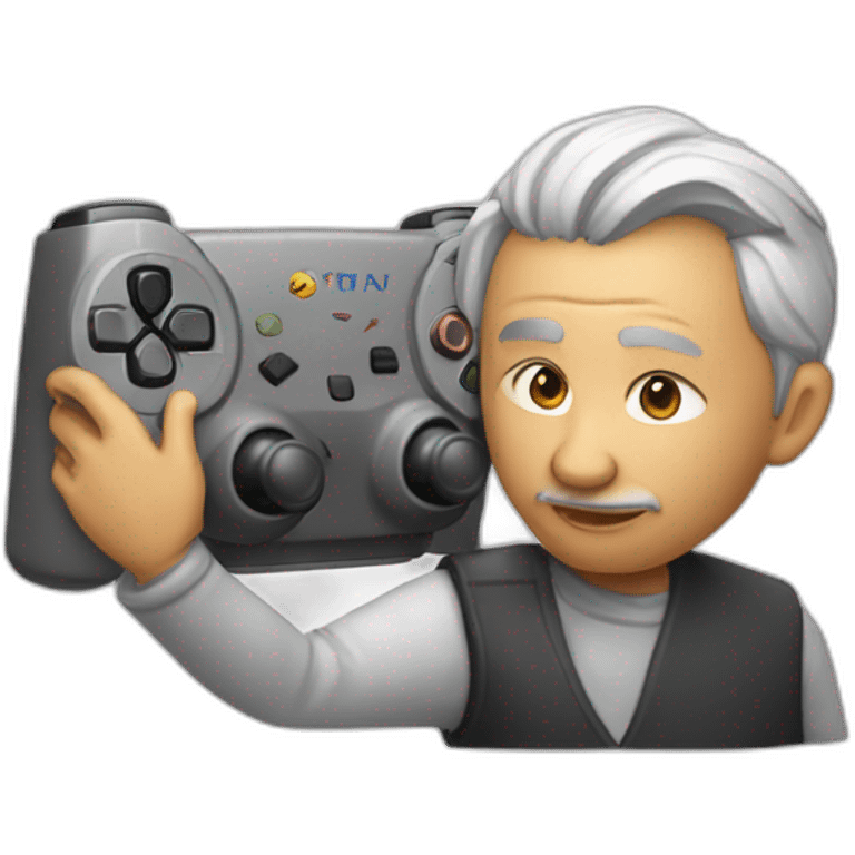 nain qui joue a la playstation emoji