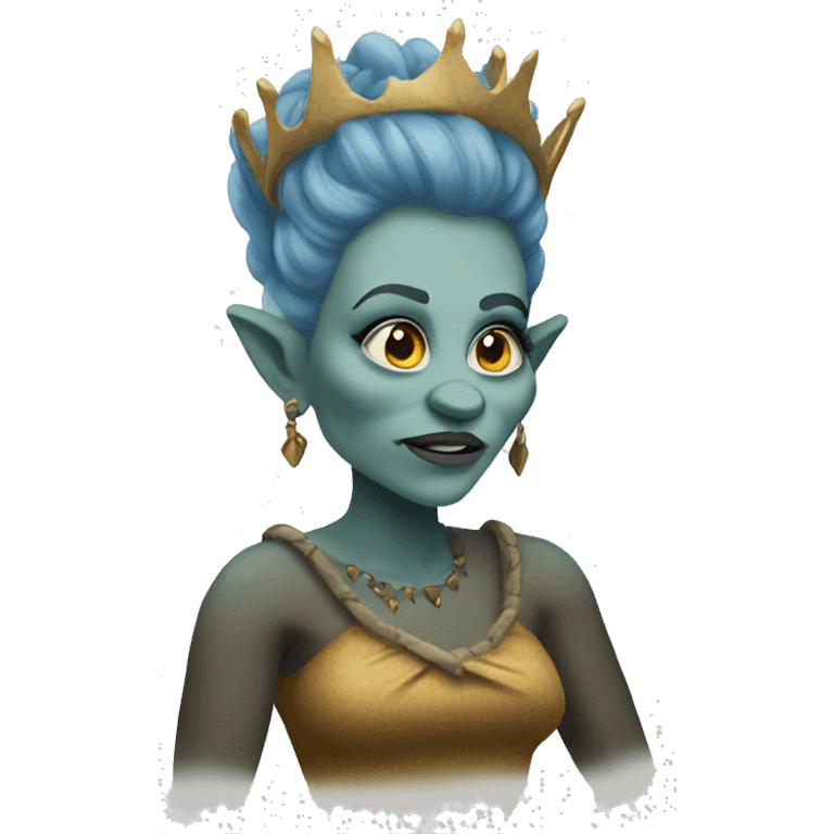 Female troll queen emoji