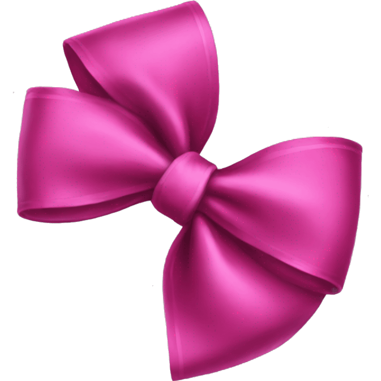 Hot pink velvet bow emoji