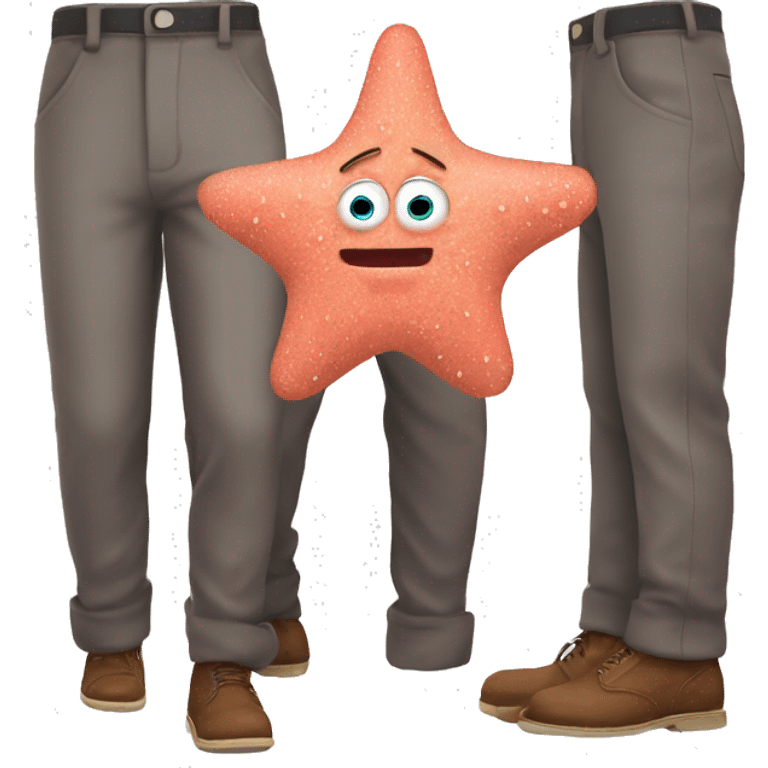 Patrick Star with pants emoji