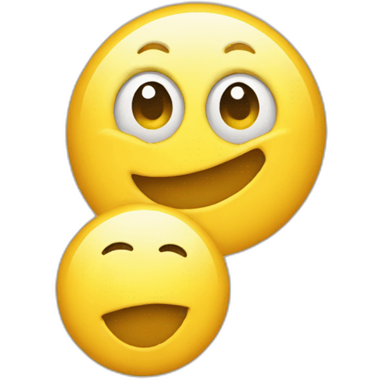 silly faced yellow circle emoji emoji