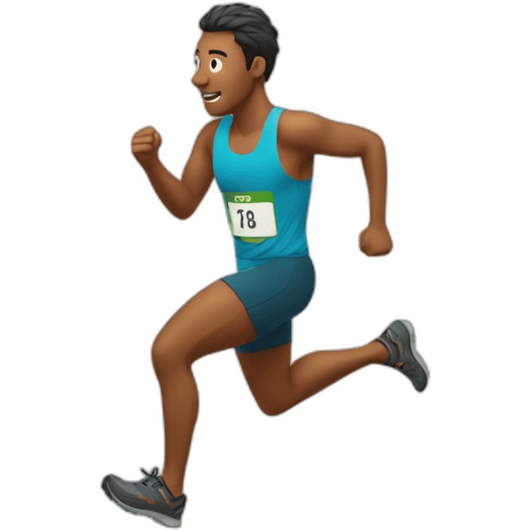 trail-running emoji