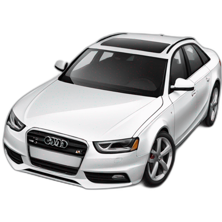 audi a4 white emoji