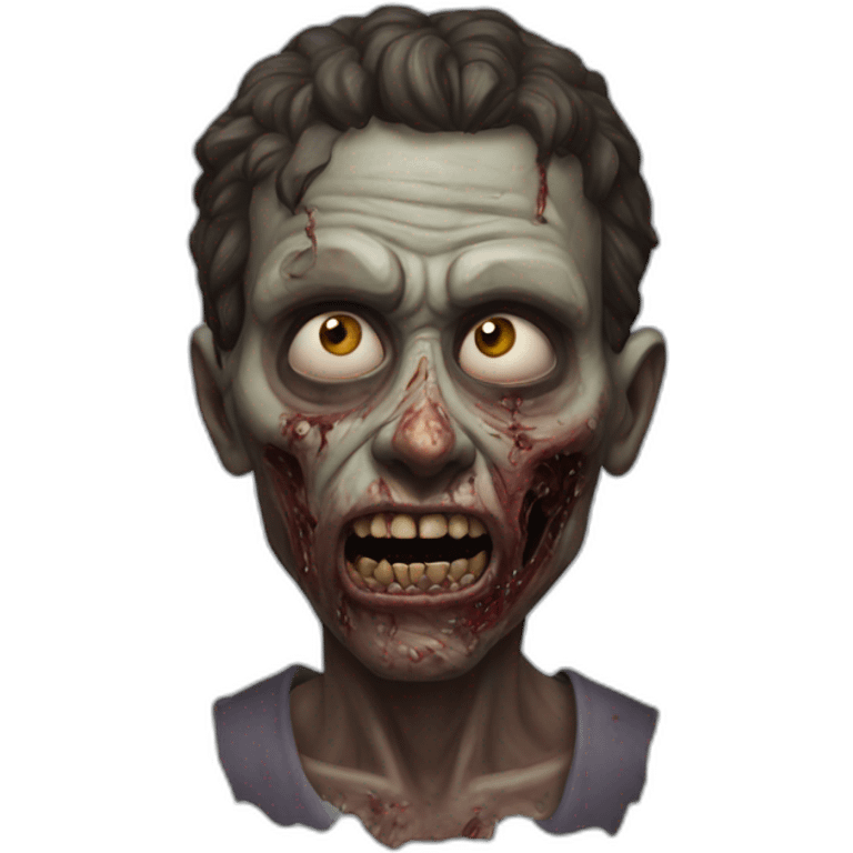 zombi hyperrealistic emoji