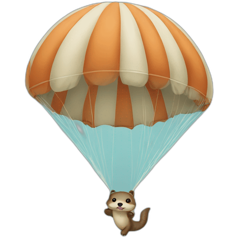 Loutre en parachute emoji