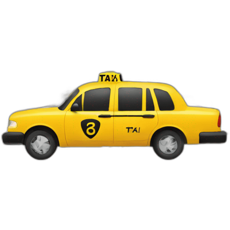 taxi in a city emoji