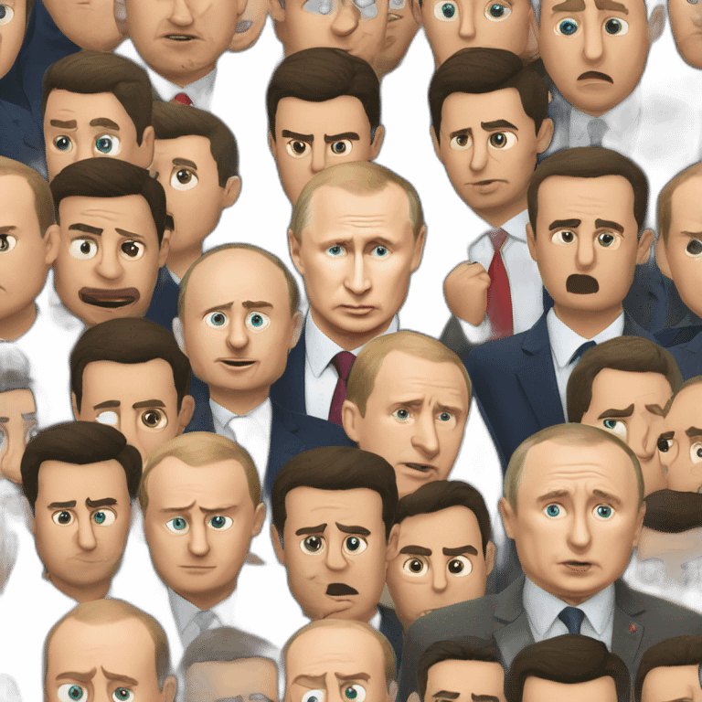 Putin fights Zelensky emoji