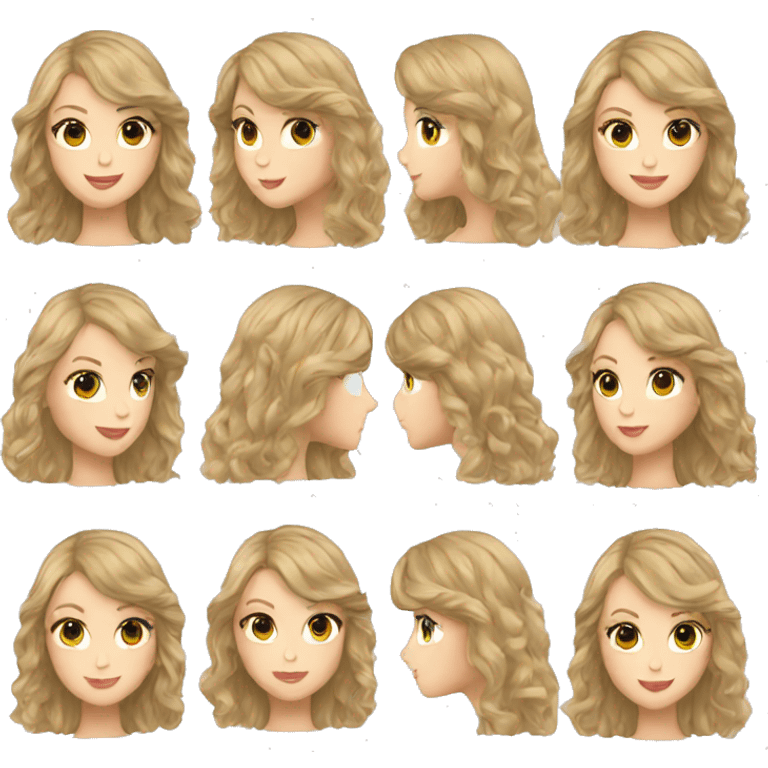 Taylor Swift long hair emoji