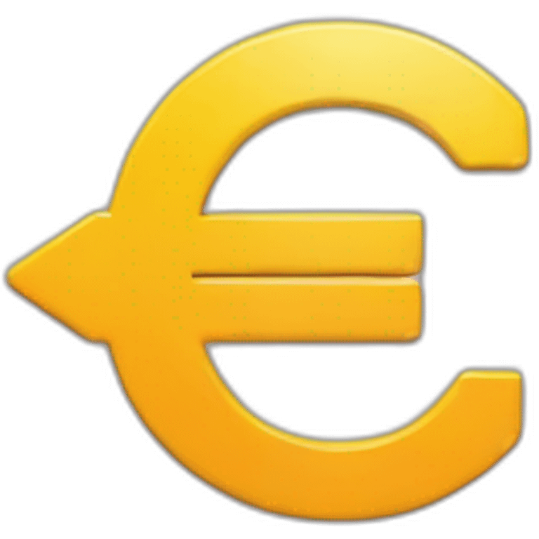 Euro symbol with a horizontal arrow in both directions emoji