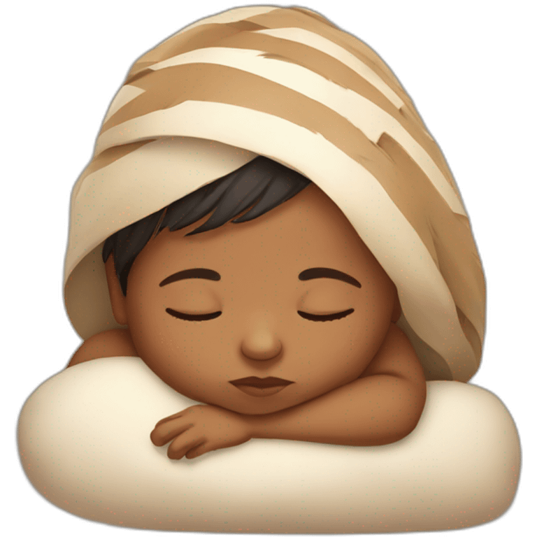 one sleeping indian baby  emoji