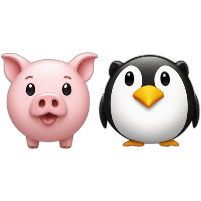 Pig Vs Penguin emoji