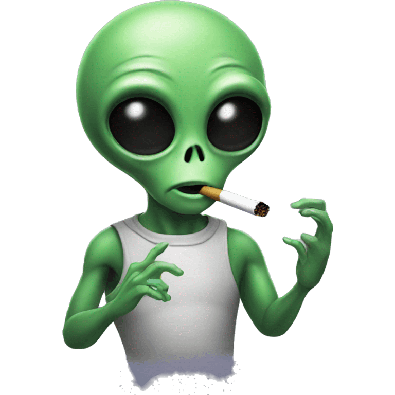 Alien Smoking emoji