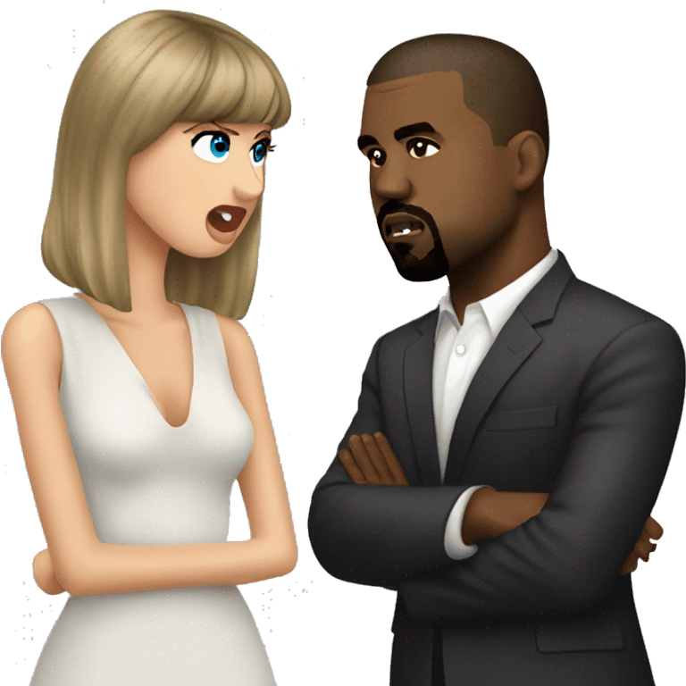 kanye west dissing taylor swift emoji