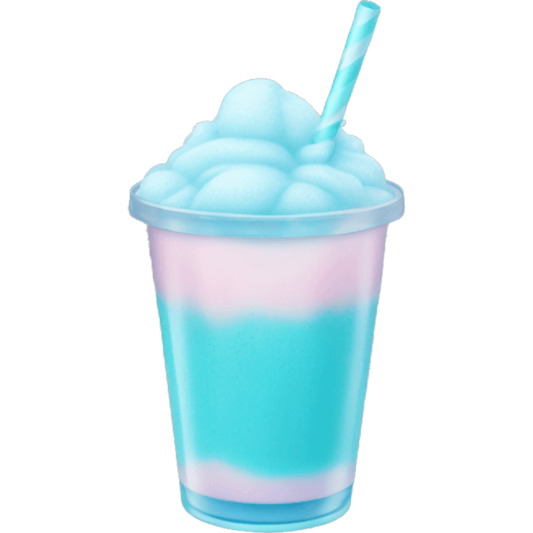 pastel blue slushie emoji