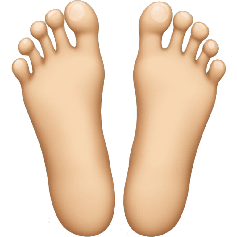 feet with legs on each toe emoji