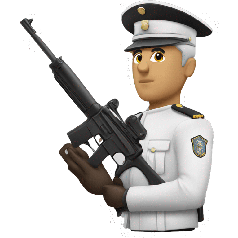 Gendarme blanco emoji