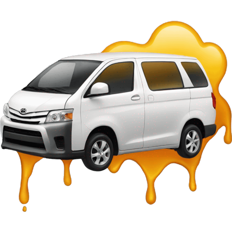 melting toyota logo emoji