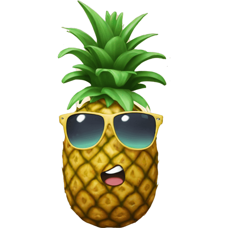 pineapple wearing bikini  emoji