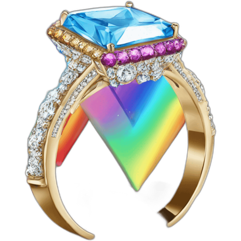 Jonathan Toews as rainbow diamond ring emoji