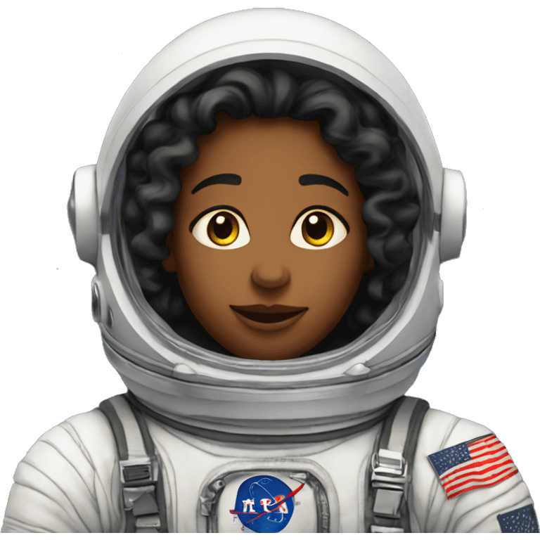 Stacey into an astronaut emoji