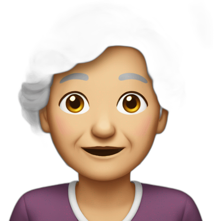 Old lady Indonesia  emoji