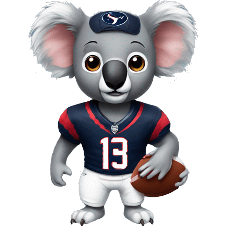 Koala in Houston Texans jersey emoji