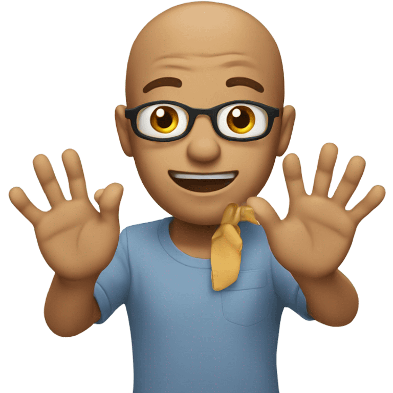 Emoji with hands out emoji