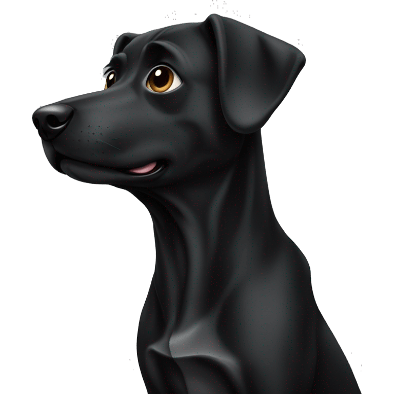 Dog black emoji