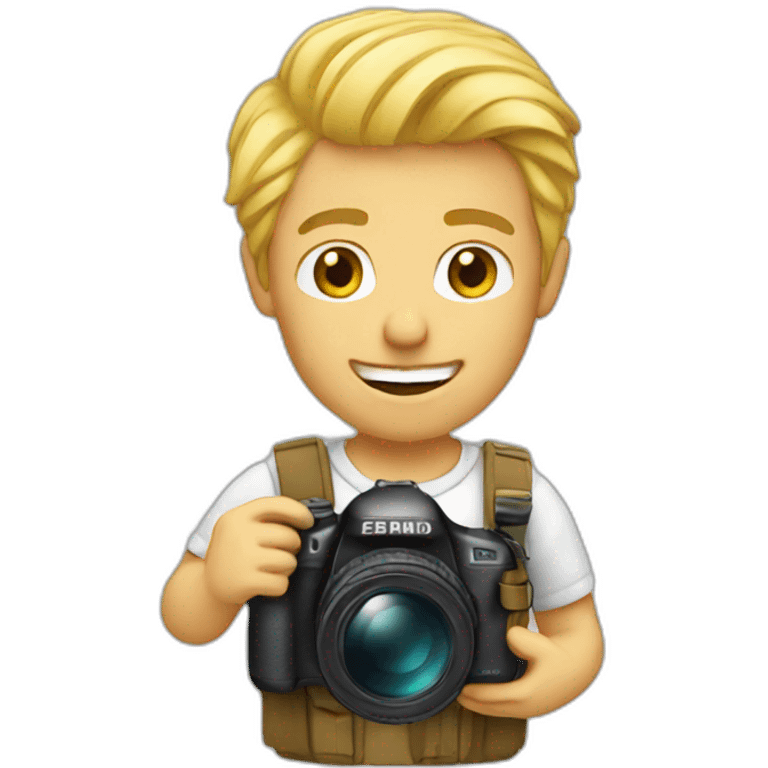 man photographer blond emoji