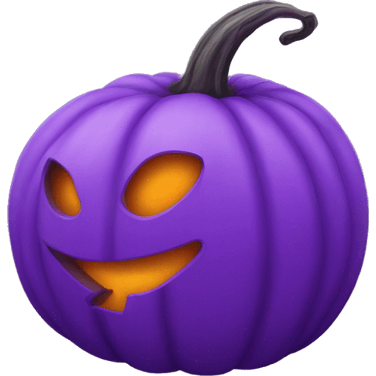 cool  Purple jack o lantern  for branding purpuse emoji