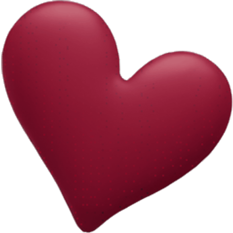 Two burgundy hearts emoji