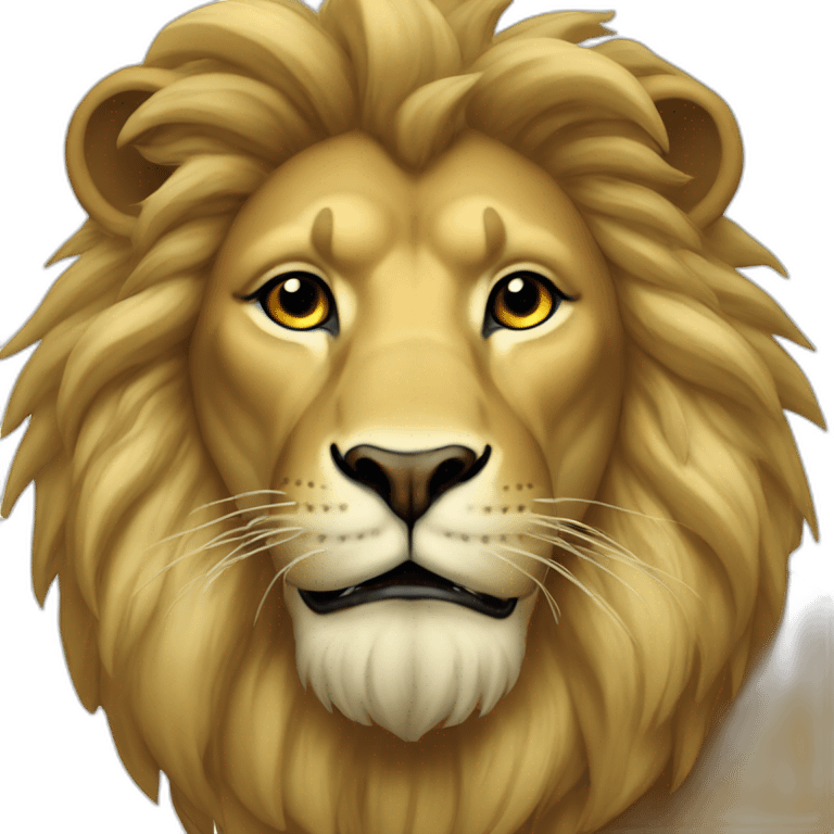 graphical royal lion emoji