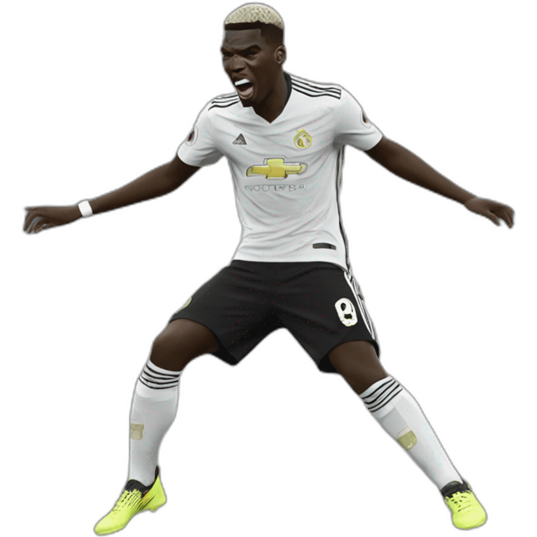 Pogba qui fait le dab emoji