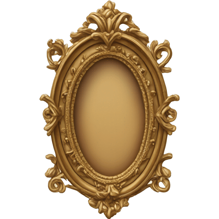 ornate oval picture frame emoji